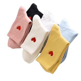 恒源祥袜子女士中筒纯棉长袜抗菌防臭透气春秋冬季新款运动棉袜潮