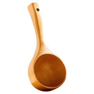 日式大汤勺吃螺蛳粉木勺子吃播网红嗦粉喝汤勺家用长柄拉面勺粥勺