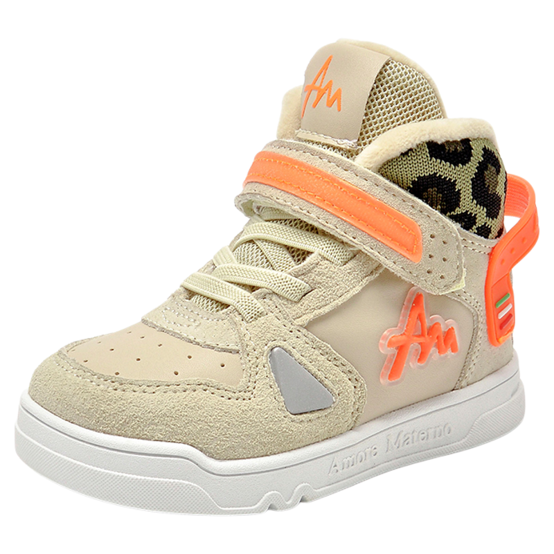 【特价】儿童高帮减震机能鞋秋冬加绒棉鞋男女童运动板鞋2-10岁