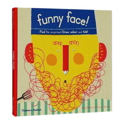 【自营】Funny Face 有趣的脸儿童涂画书 Find the surprises 艺术设计涂写书 儿童情绪表达和管理认知英文绘本