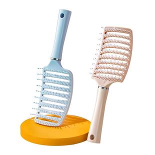 大排骨梳子卷发梳背头蓬松造型神器气囊梳子长发卷发按摩大弯梳子