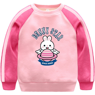 女童卫衣加绒加厚冬季儿童上衣