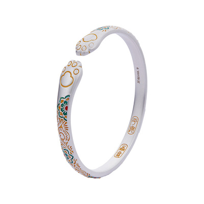 顺庆银楼新中式女S9999纯银手镯