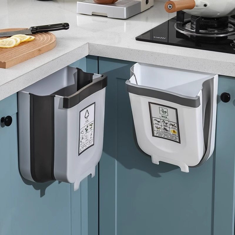 厨房垃圾桶壁挂式家用橱柜门厨厕所创意纸篓余垃圾筒收纳卫生间桶