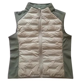 枯叶蝶盾步男女羽绒马甲90白鸭绒背心运动内搭外穿轻薄抗菌保暖