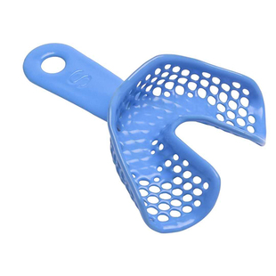 牙科托盘牙托一次性取模型咬印印模牙托蓝色钢网齿科口腔材料