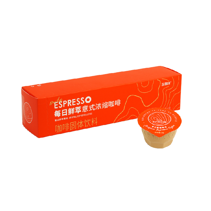 连咖啡每日鲜萃意式浓缩咖啡经典原味速溶咖啡粉2g*7颗美式拿铁