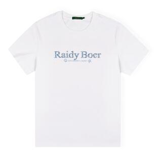 【100%棉】Raidy Boer/雷迪波尔2026夏男海洋系列植绒短袖T恤7017