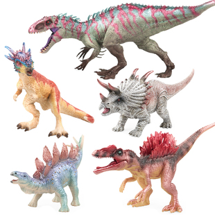 正版仿真侏罗纪恐龙玩具重金属暴虐龙霸王龙迅猛龙模型手办摆件