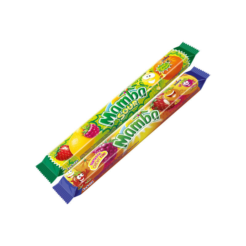 【淘宝秒杀】进口Mamba混合水果酸味咀嚼软糖儿童零食糖果106g 水果软实拍商品图