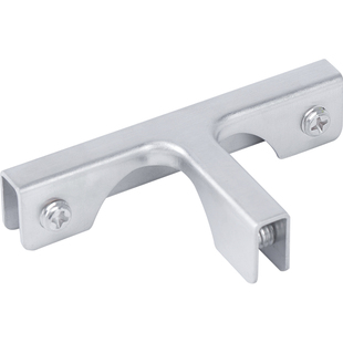 304不锈钢组合展柜T十字L型玻璃夹子鱼缸加固玻璃90度直角护角形