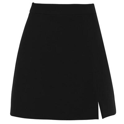 DPLAYa字半身裙黑色半身裙短裙