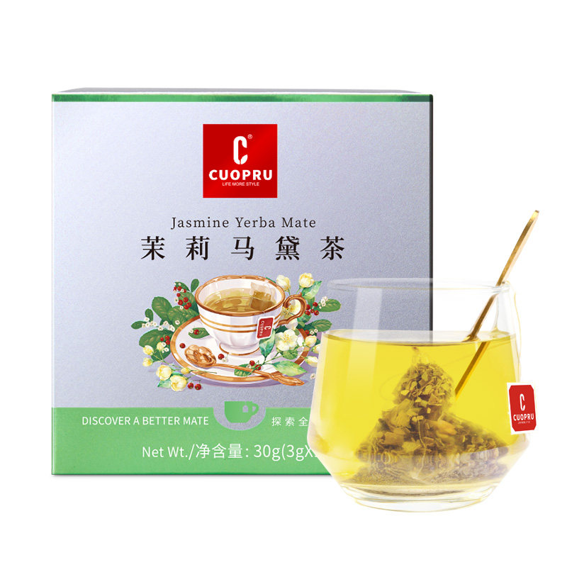 Cuopru库普茉莉马黛茶阿根廷茶叶饮品茉莉花茶袋泡茶包独立小包装