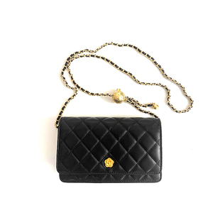 小香风包包鱼子酱金球链条包女高级质感小方包真皮单肩斜挎手机包