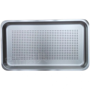 适用烤箱蒸箱304不锈钢蒸烤盘53有孔无孔集成灶蒸盘托盘蒸饭馒头