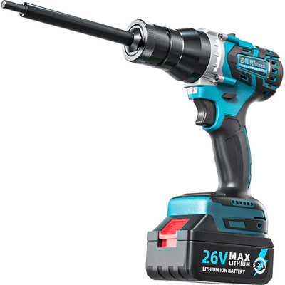 全自动锂电拉铆螺母枪加长特长螺母枪头电动充电式拉帽枪罗姆抢