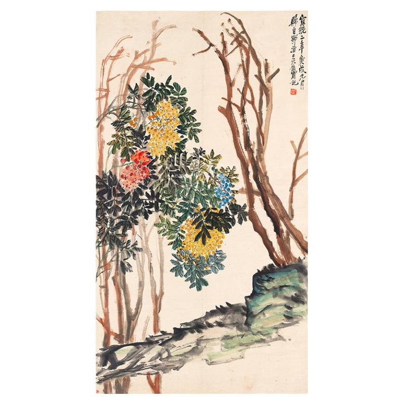 高清艺术喷绘画芯临摹学习卷轴画