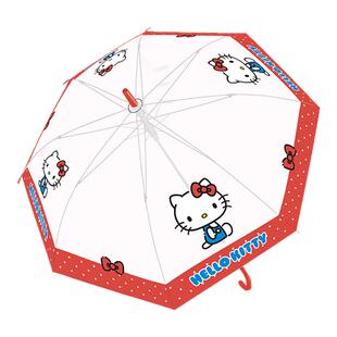 三丽鸥正版儿童雨伞女孩磨砂学生上学专用卡通长柄伞透明2025新款