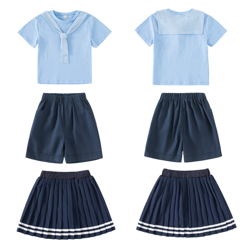六一儿童演出服幼儿园园服毕业照海军风小学生班服运动会合唱套装