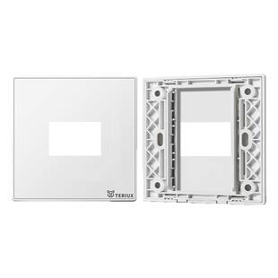 86型120型面板放128模块高清音频网络电话USB数据多媒体定制组合