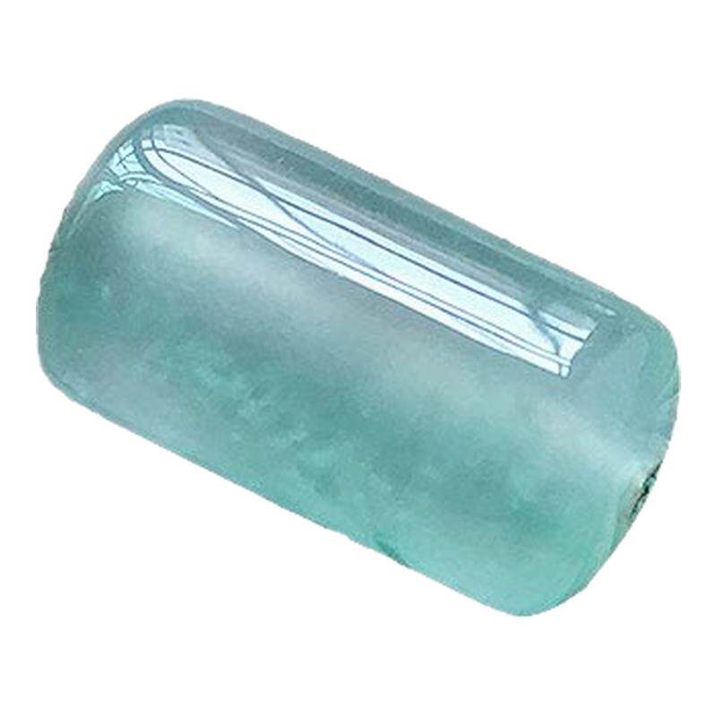 冰黄翡翠圆柱路路通配珠A货12mm