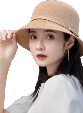 春秋遮阳帽子女款夏季防晒太阳帽
