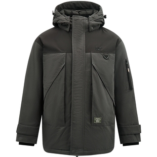 CAT卡特25冬季新品男士户外保暖中长款工装风羽绒服商场同款