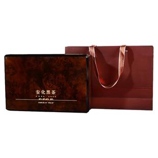 湖南安化黑茶金花茯茶2016年老茶手筑茯茶黑茶砖茶1kg礼盒装z15