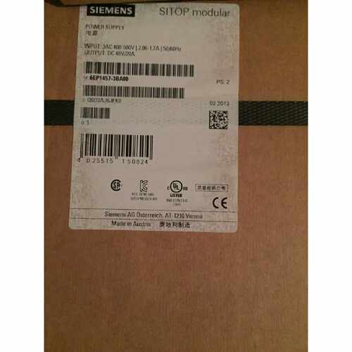 议价6EP1457-3BA00西门子PSU300M 48V/20A稳定电源6EP3447-8SB00-