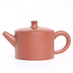 邱少銮潮汕朱泥功夫茶壶 大开口敞口冲茶器茶具易下茶倒茶三杯量