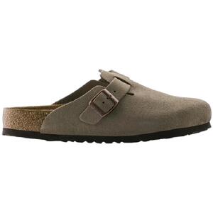 【自营】Birkenstock绒面百搭时尚凉拖 男女同款灰褐色560771