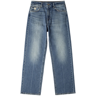 【张凌赫代言】Lee商场同款25秋冬新品429标准直脚中浅蓝女牛仔裤