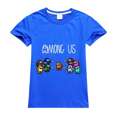 太空狼人杀小孩印花纯棉童装