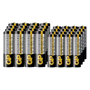 GP超霸电池5号7号电池碳性五号干电池儿童玩具电视空调遥控器家用七号电池汽车话筒遥控器鼠标剃须刀挂钟1.5V