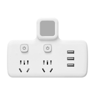 公多年家用插座转换器多孔无线排插插排带usb一转多用功能插头