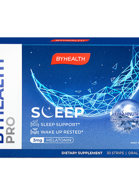 byhealth褪黑素闪睡片2盒装