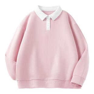 【会员专享特惠】雪中飞polo领卫衣女春秋2026新款华夫格外套PC