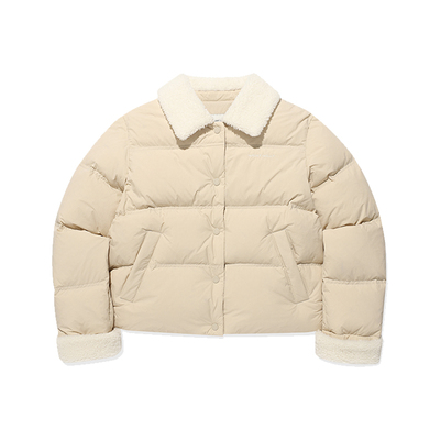 【韩国直邮】撞色领短款羽绒服