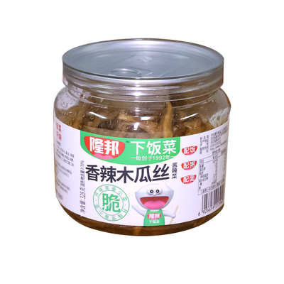 隆邦香辣木瓜丝下饭菜328g/罐