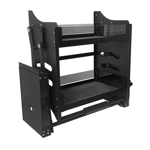 厨房橱柜吊柜升降拉篮小柜体壁柜顶柜下拉式调味篮加深升降机黑