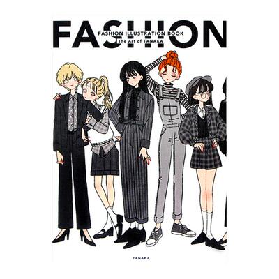 FASHION ILLUSTRATION BOOK たなか 日本时尚服装插画集 Tanaka画师插画作品集日系男女生服装插画手册展示