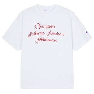 Champion冠军短袖男夏季新款美式t恤女纯棉圆领刺绣宽松潮休闲