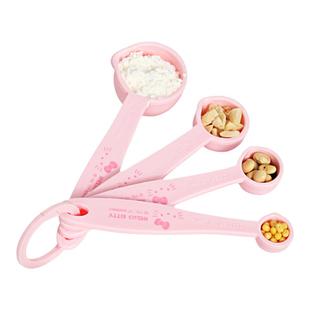 学厨KITTY双刻度勺子烘焙量匙PP塑料克量勺4件套家用烘焙工具