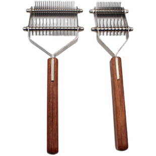 TAA它它宠物绒毛梳开结梳刮毛刀底毛耙Y型梳 猫咪狗狗浮毛梳