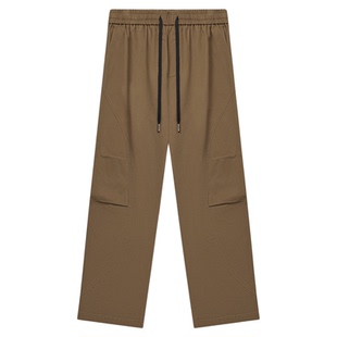 GWIT 美式重磅cargo休闲裤春秋美拉德高街重工水洗做旧工装裤男