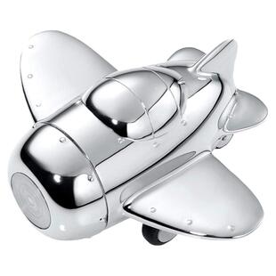 德国Troika复古飞机摆件创意办公桌回形针收纳盒战斗机镇纸磁性