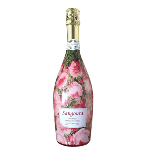 炫彩桃红无醇微醺桃红气泡酒少女甜型果酒自带氛围灯750ML瓶