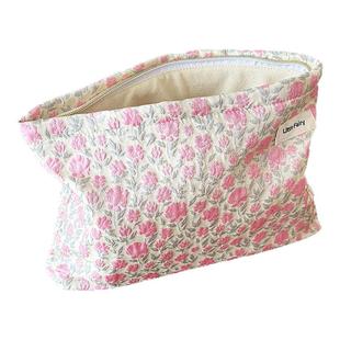 2025新款化妆包女便携式大容量小号旅行袋洗漱内胆包卫生巾收纳包