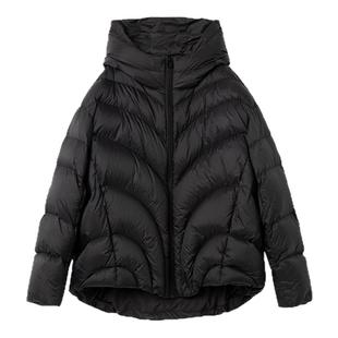 糖皮出品 90%白鹅绒 蓬松厚实小云朵 冬季保暖轻巧鹅绒羽绒服短款