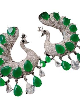 彩虹宝石项链18K金碧玺算盘